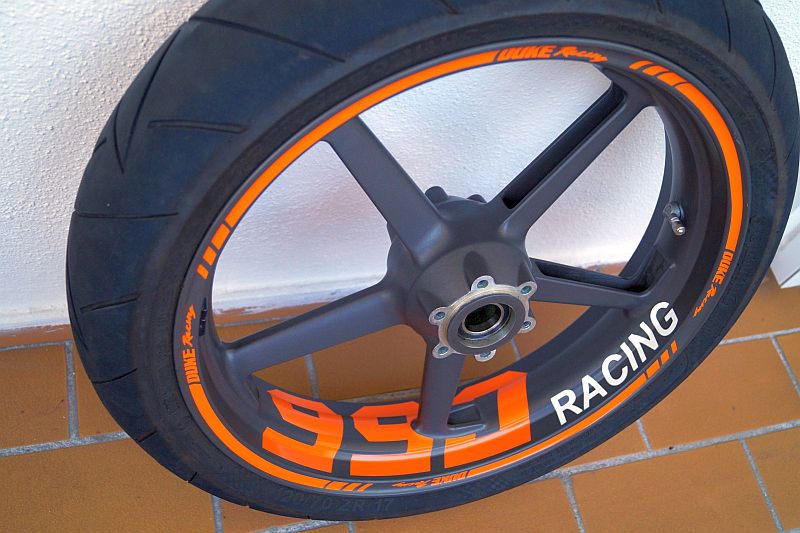 Wheelsticker KTM Duke 990 Orange